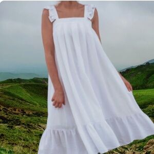 Mable Ruffle Ella‎ blue Dress